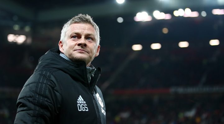 MANCHESTER, ENGLAND - DECEMBER 12: Ole Gunnar Solskjaer, Manager of Manchester United looks on prior to the UEFA Europa League group L match between Manchester United and AZ Alkmaar at Old Trafford on December 12, 2019 in Manchester, United Kingdom. (Photo by Clive Brunskill/Getty Images)